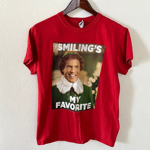 Gildan Other - Christmas Elf Smiling's My Favorite Holiday T-Shirt Unisex Size Medium